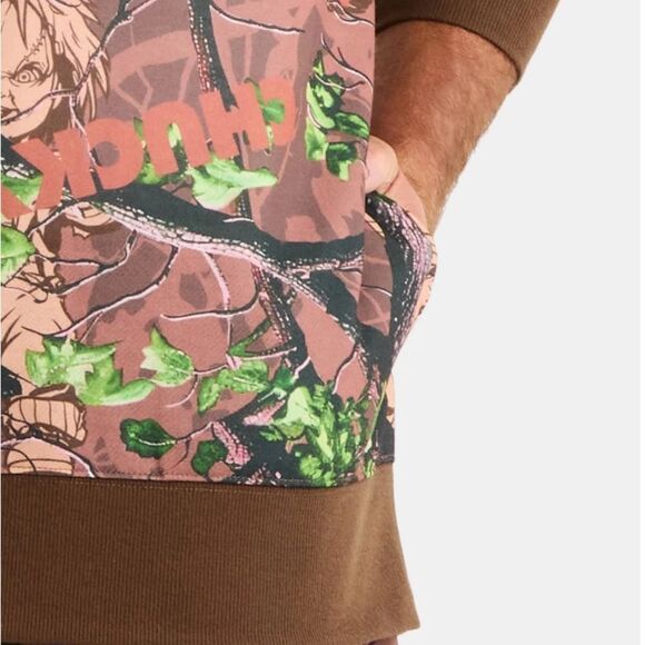 Men's Chucky in Camo Graphic Fleece Hoodie Sweatshirt Size XL - Picture 6 of 7